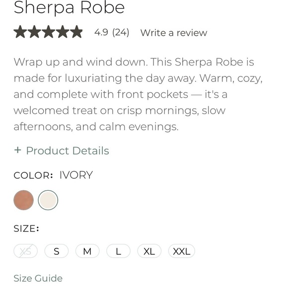 Talbots Haven Well Within Sherpa Robe Clay Camel Tan Size XS - Picture 3 of 11